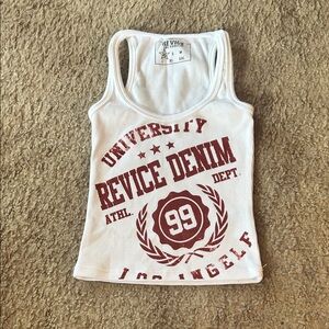 REVICE White Ribbed Top